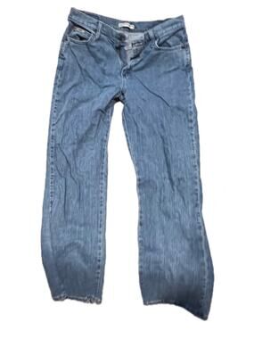 Lee Relaxed Straight Leg Blue Jeans Womans 10